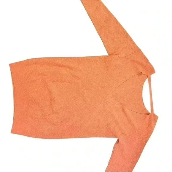Free People Hourglass Cashmere Sweater Dress Tunic  Open Back Salmon Size Small - Picture 13 of 16